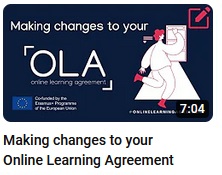 Making changes to your OLA